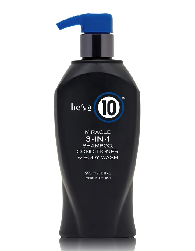 He's a 10 Miracle 3-in-1 shampoo uomo corpo