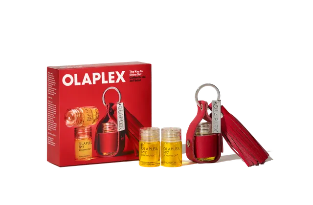 Olaplex The Key To Shine Set olio capelli 3x7,5ml + portachiavi