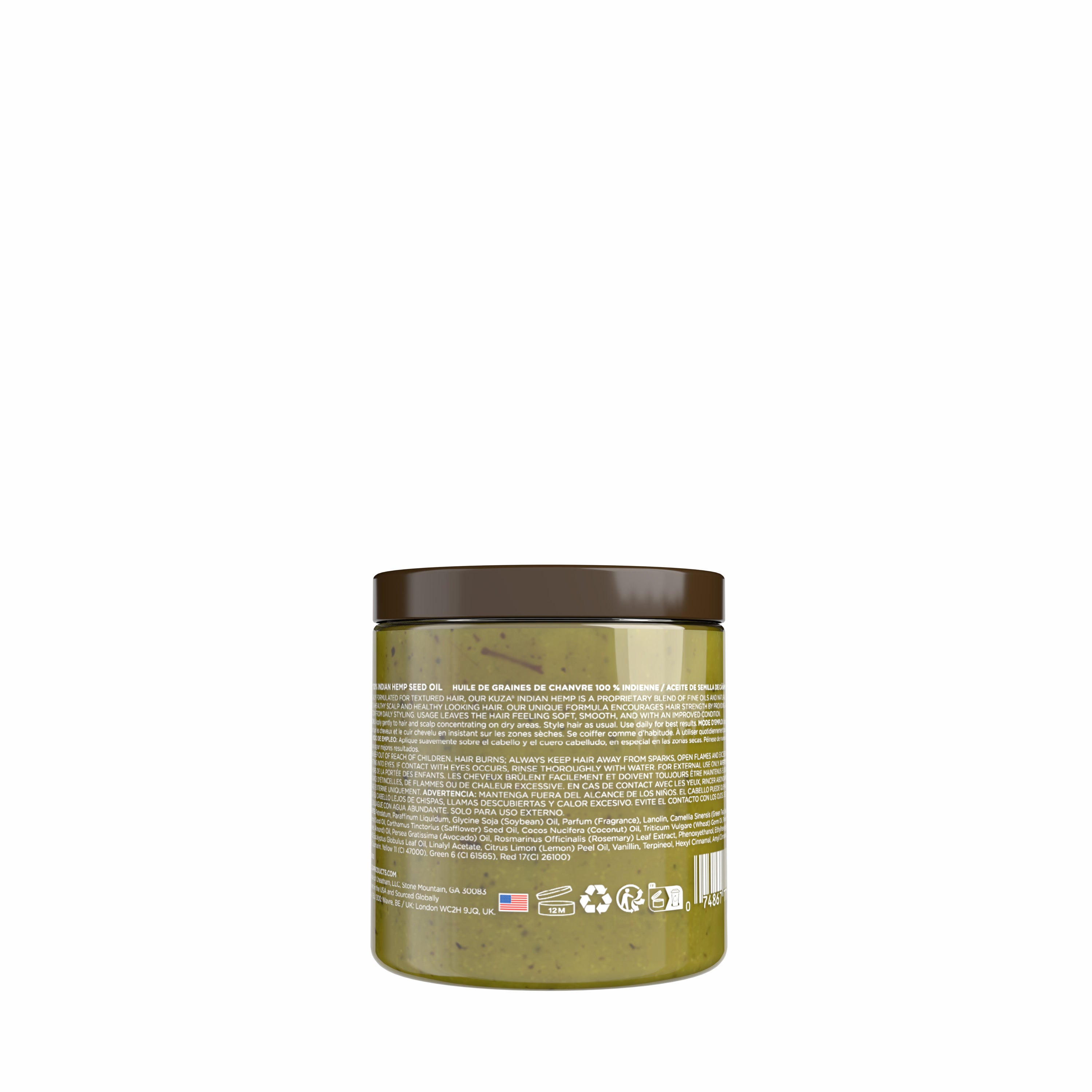 Kuza Indian Hemp 100% trattamento capelli 218 g ammorbidente