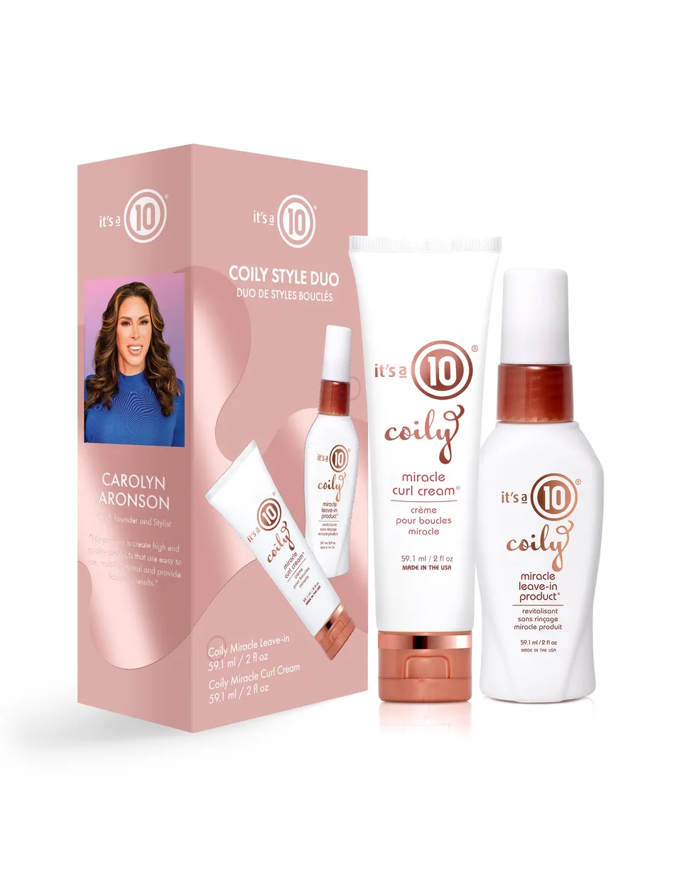 It's a 10 Miracle Coily Styling Duo Kit ricci 2x2 oz idratazione