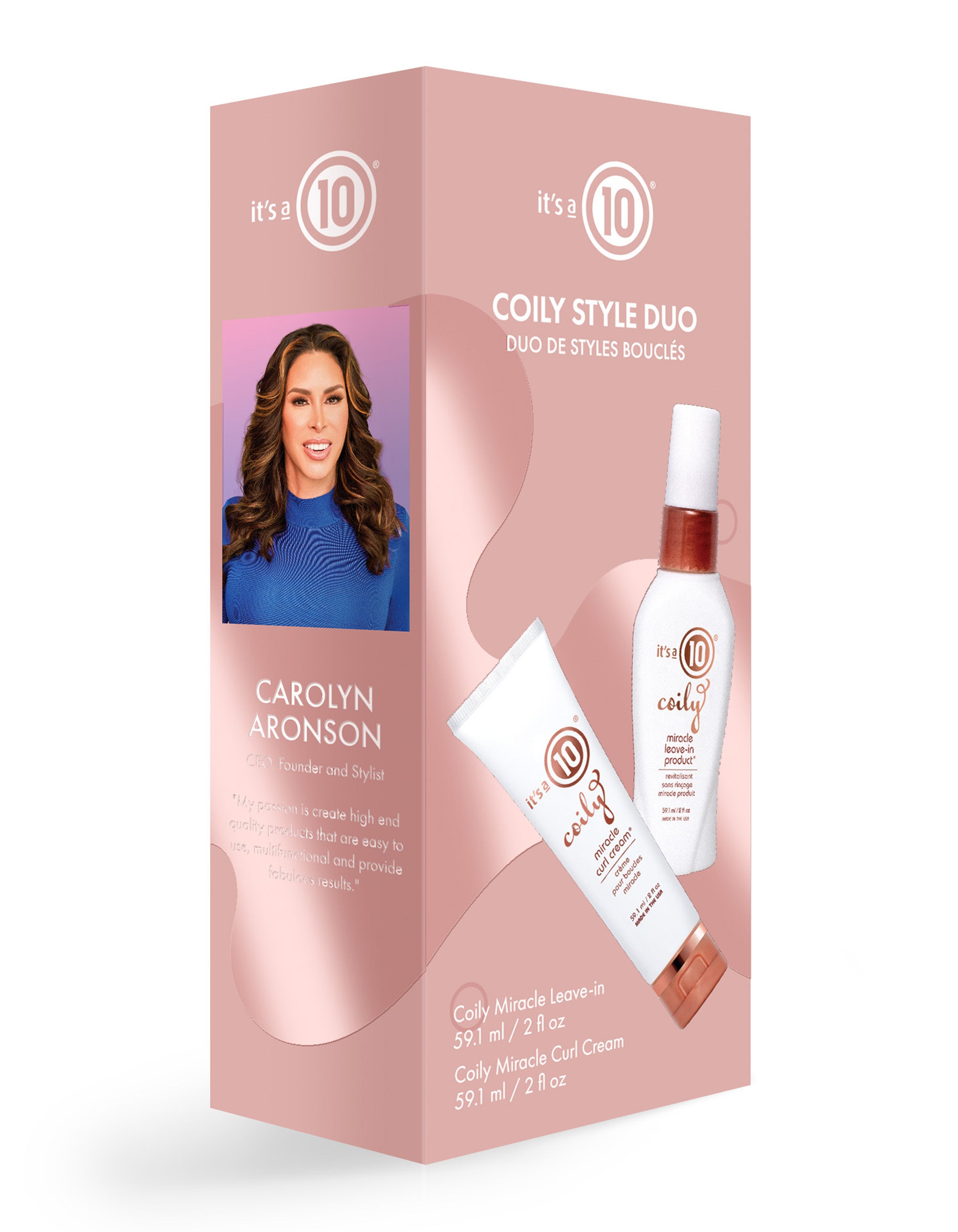 It's a 10 Miracle Coily Styling Duo Kit ricci 2x2 oz idratazione